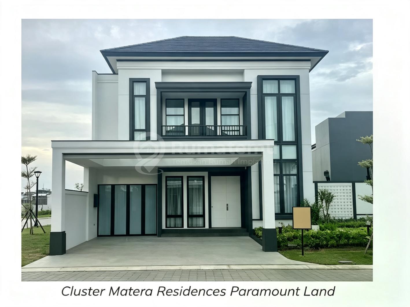Dijual rumah contoh Matera, desain luxury, di gading serpong, Matera Residence, spek high class, ready