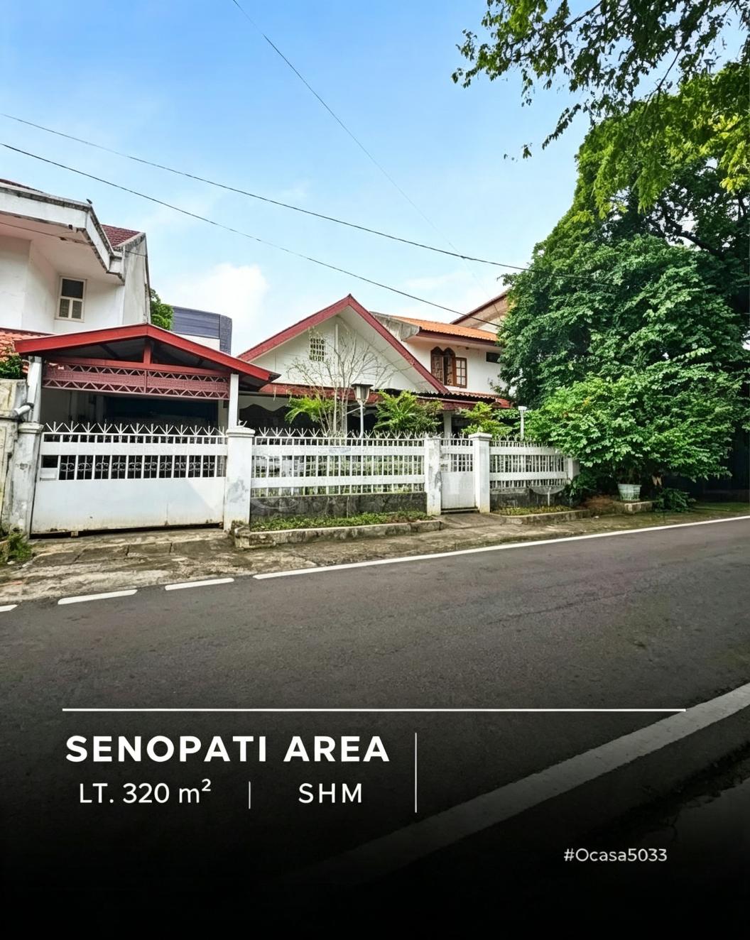 Rumah Classic Modern Hitung Tanah Depan Taman Jalan Cibeber Senopati Jakarta Selatan