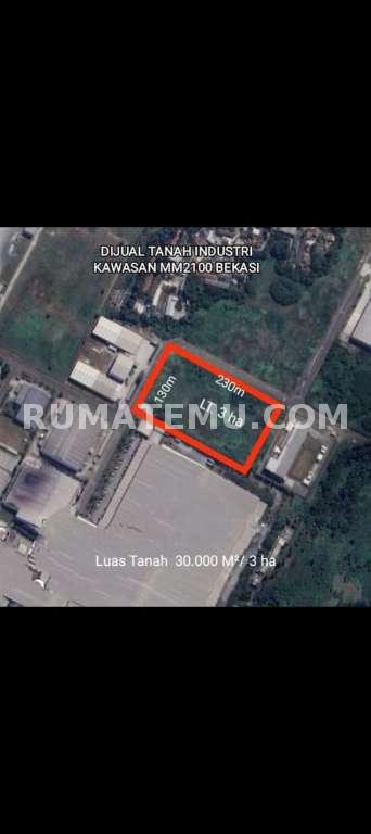 Di Jual Lahan industri dengan luas 30.000 m² atau 3 Hektar di kawasan industri MM2100