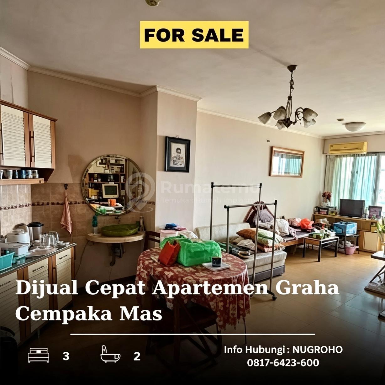 Dijual Cepat Apartemen Graha Cempaka Mas
