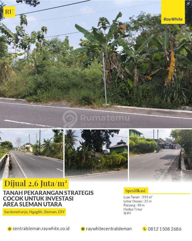 TANAH PEKARANGAN STRATEGIS COCOK UNTUK INVESTASI AREA SLEMAN UTARA