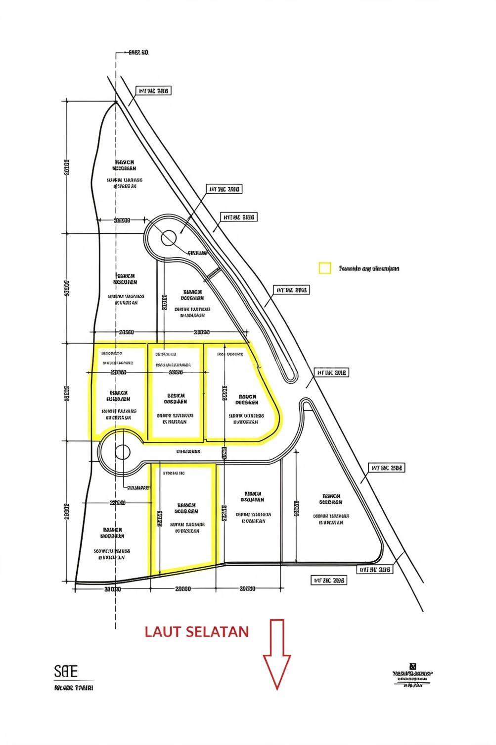 Dijual Kavling di Bali Zona Hunian bisa Dibangun 2 Lantai Kebawah!! Luas 850M2 SHM Hanya 25Juta/M2!! Badung Bali !! Cocok untuk Villa!! View Laut