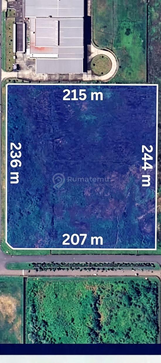 Di Jual Lahan industri dengan luas 52.400 m²  ( 5 Hektar + ) di kawasan industri MM2100 , Cikarang Barat kabupaten Bekasi .
