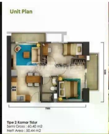 Apartemen Casa De Parco Bsd City Lantai 27 Tipe 2br Harga Murah