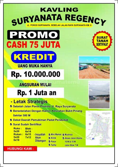 JUAL LAHAN KAVLING SURYANATA REGENCY