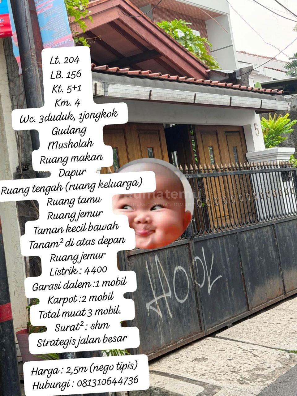  Jual Cepat Rumah Mewah lantai 2 Pinggir Jalan Besar di Srengseng, Jakarta Barat 