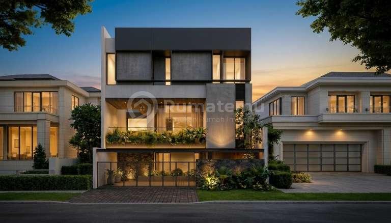 Rumah Baru. Modern Tropis. Tomang. 3 Lantai. 12X20. Jalan Lebar 4 Mobil
